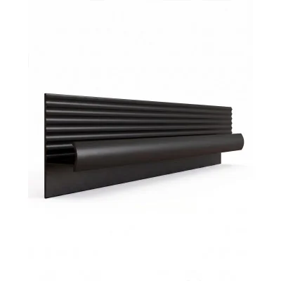PUXADOR ABS CATARINA 320MM PRETO